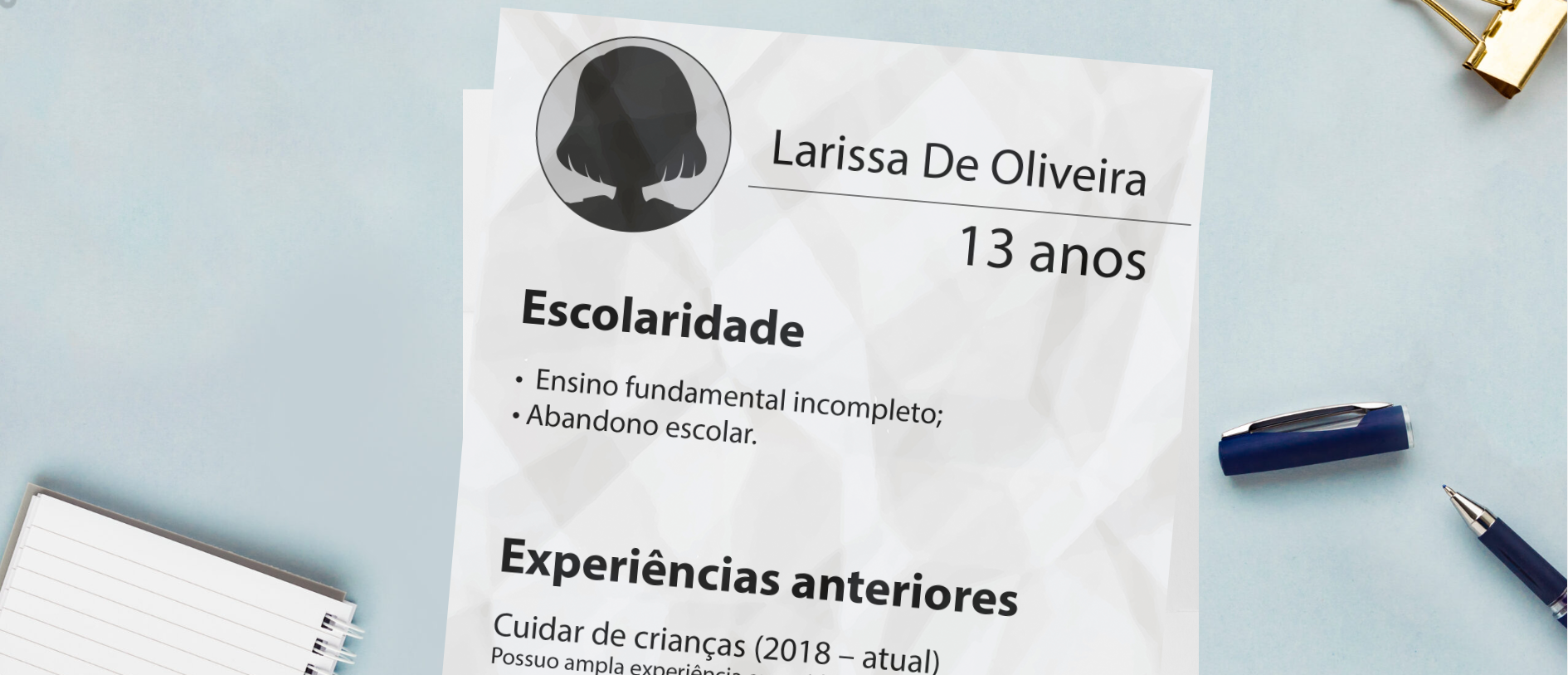 Notícia Campanha da Fundação Abrinq alerta sobre os perigos do trabalho infantil