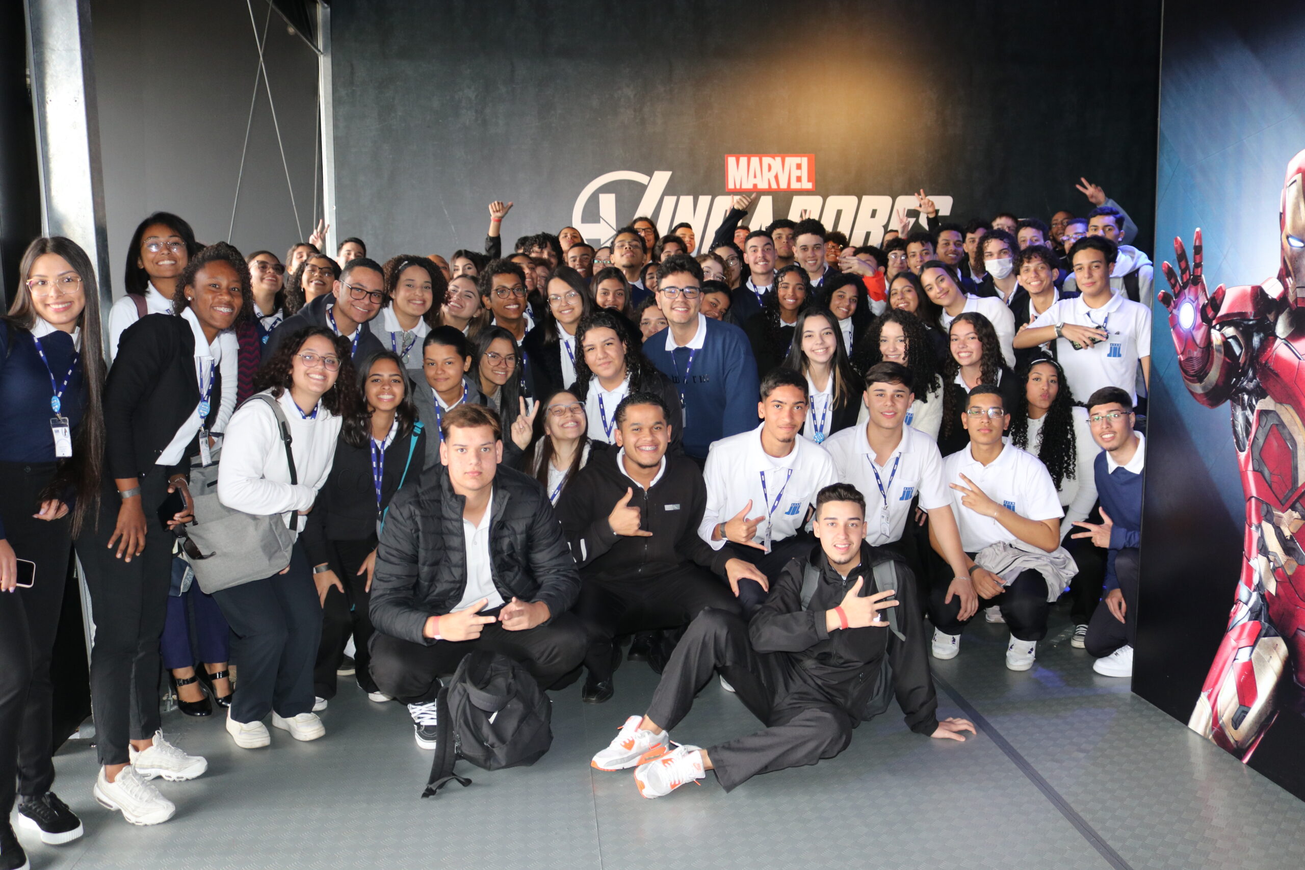 IMG_0623 Parceria entre Brasilprev e Fundação Abrinq leva crianças e adolescentes à Exposição Vingadores S.T.A.T.I.O.N.